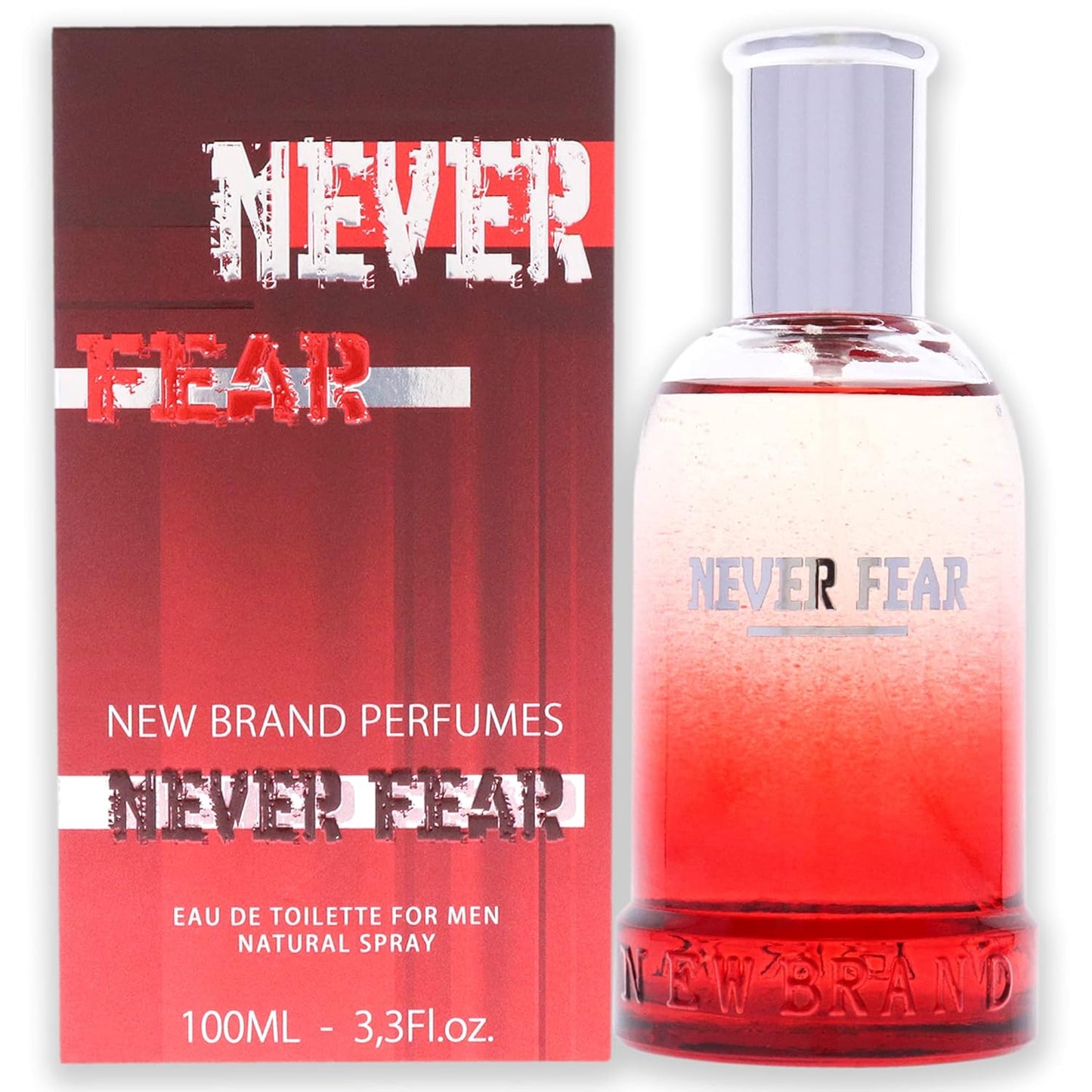 New Brand Never Fear Eau de Toilette Perfume Spray for Men 100ml