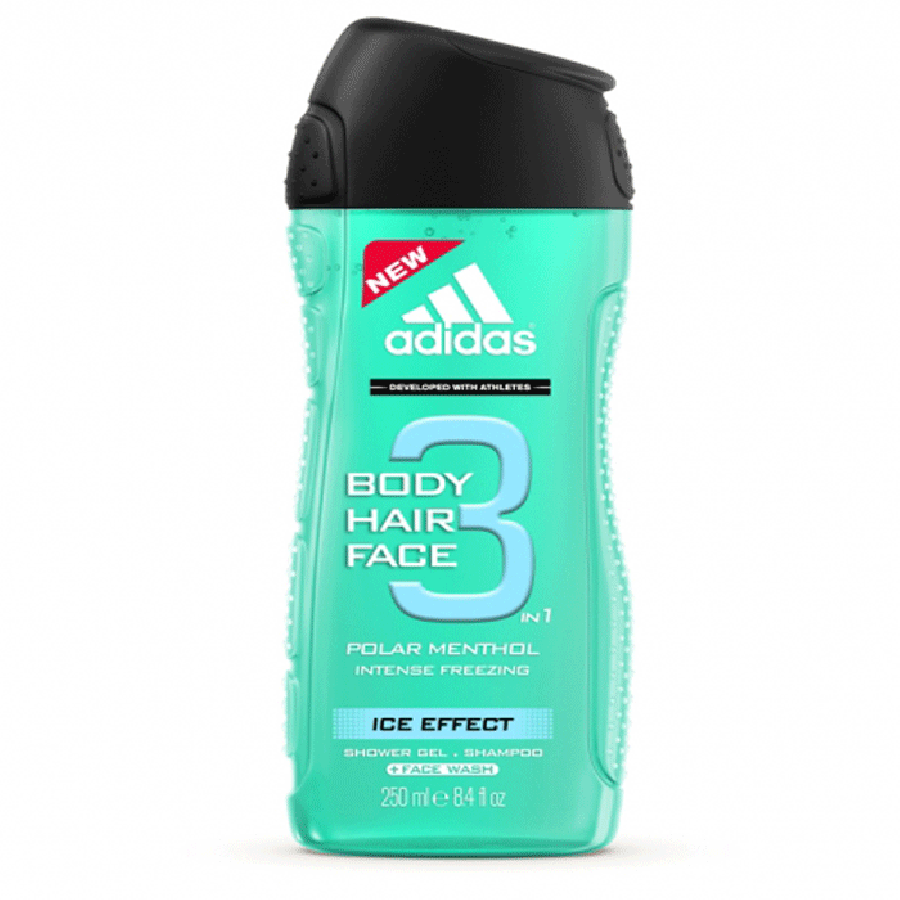 Adidas Ice Effect 3 In1 Shower Gel 250ml