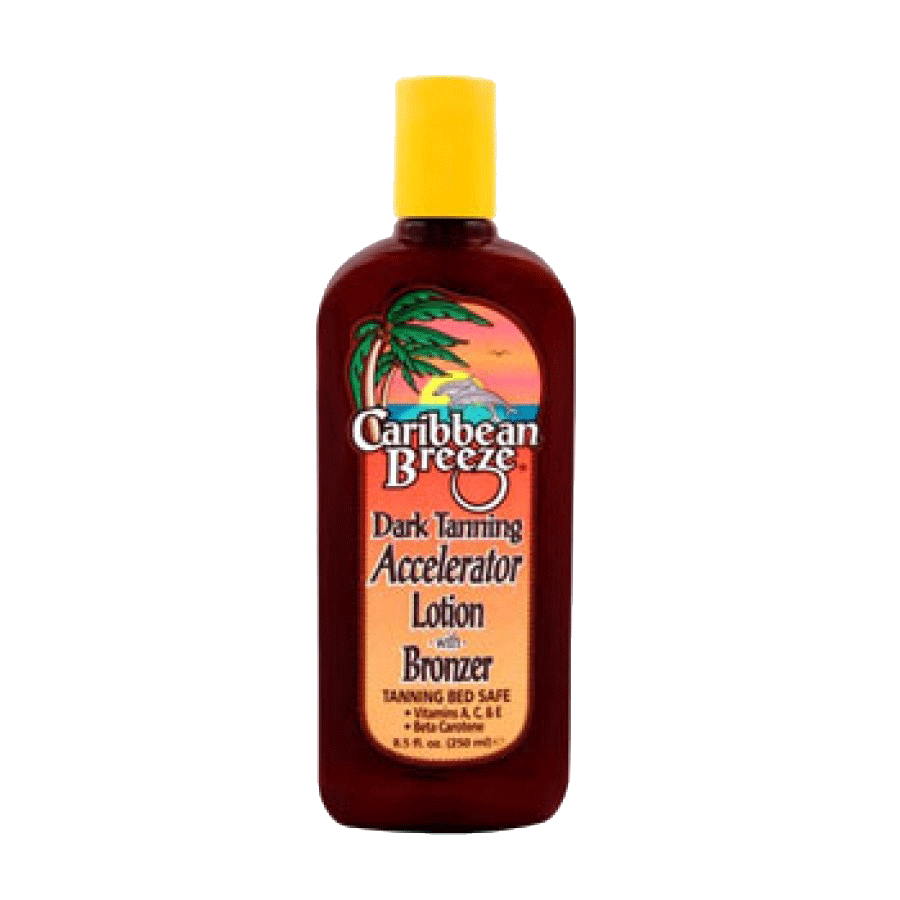 Caribbean Breeze Spf 0  Dark Tanning Accelerator Lotion With Bronzer