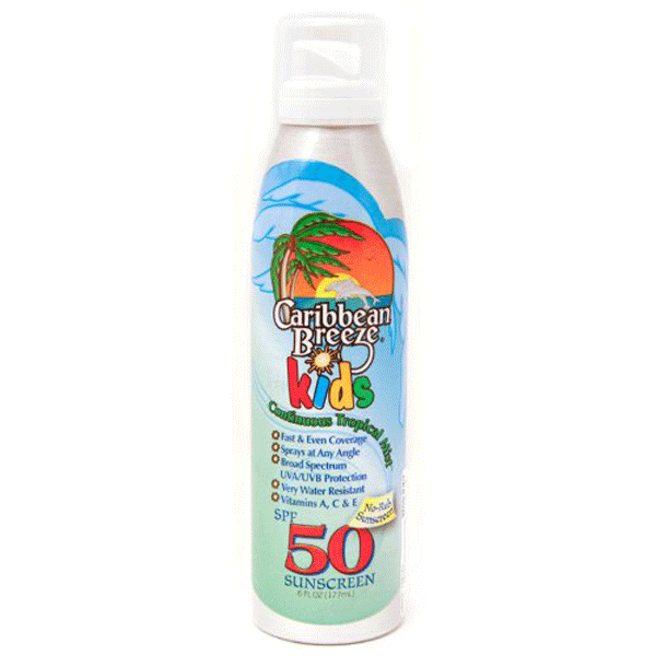 Caribbean Breeze Spf 50 Continuous Tropical Mist-Kids 6 oz.