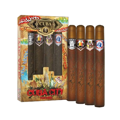Cuba 4 Pcs City Gift Set Eau De Toilette 35ml