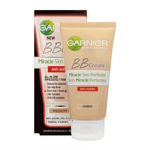 Garnier Skin Naturals BB Cream Miracle Skin Perfector Anti-Ageing - Medium 50ml