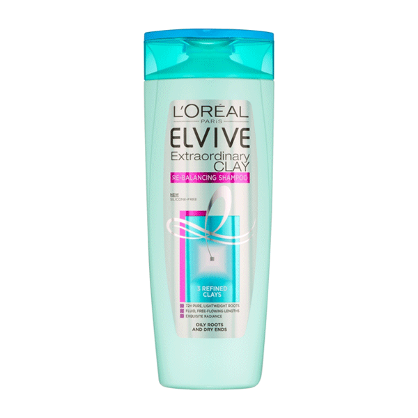 L'Oreal Elvive Extraordinary Clay Re-Balancing Shampoo 400ml