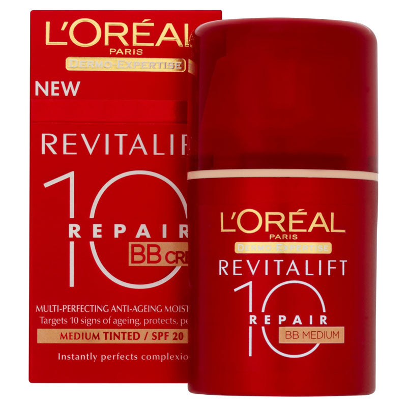 L'Oreal Paris Dermo-Expertise Revitalift Repair 10 BB Cream Medium with SPF 20 50ml