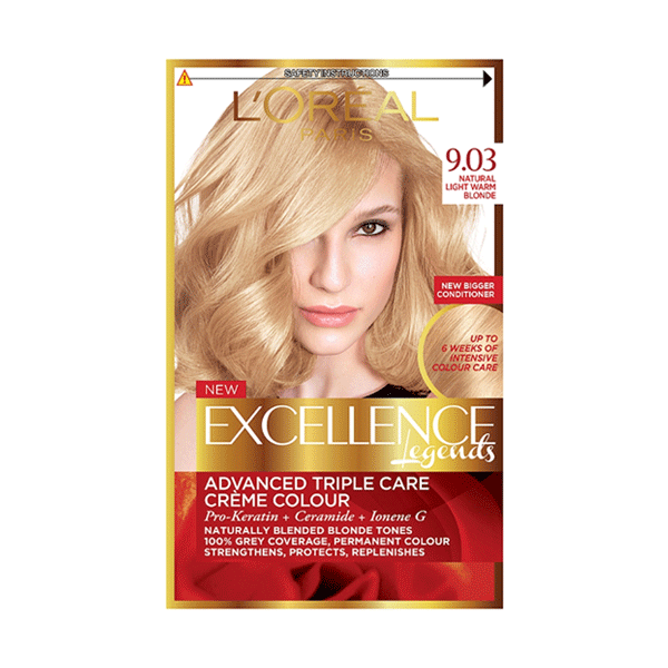 L'Oreal Excellence Blonde Legend 9.03 Natural Light Warm Blonde