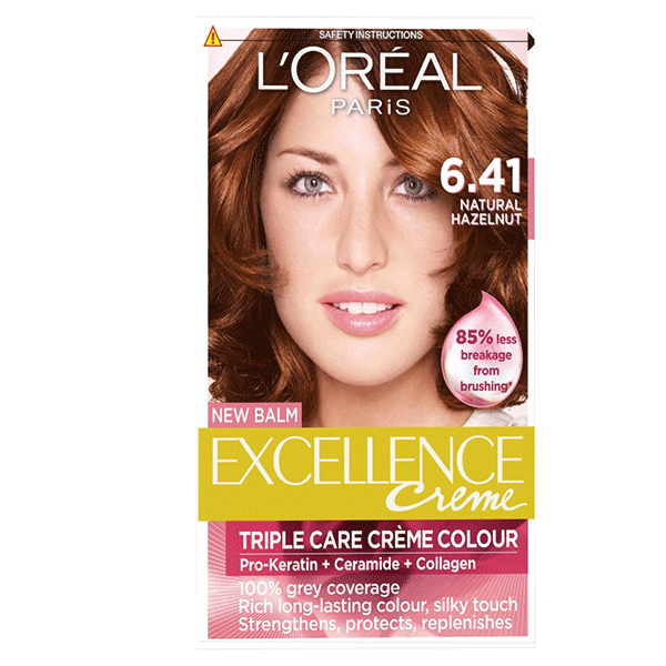 L'Oreal Excellence Creme Colour Natural Hazelnut 6.41