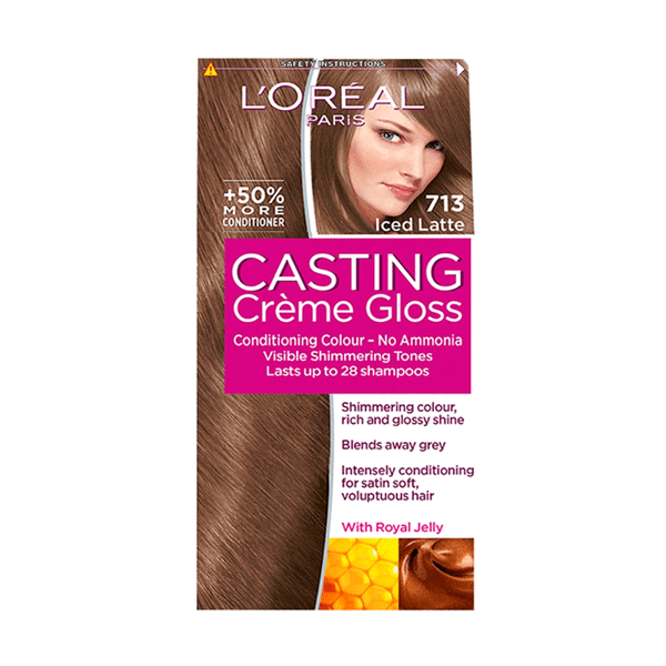 L'Oreal Paris Casting Creme Gloss Hair Colour Iced Latte 713