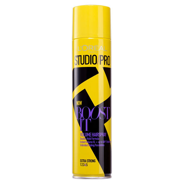 L'Oreal Paris Studio Pro BOOST IT Volume Extra Strong Hairspray 400ml
