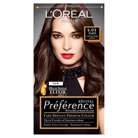 L'Oreal Recital Preference Permanent Hair Colour Paris Natural Dark Brown 4.01