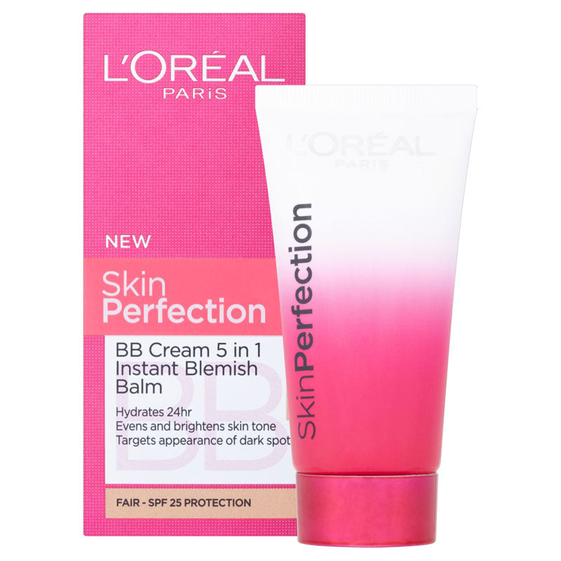 L'Oreal Paris Skin Perfection 5 in 1 BB cream with SPF 25-50ml Fair