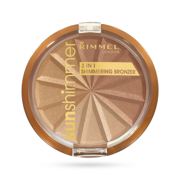 Rimmel Sunshimmer 3 in 1 Shimmering Bronzer - 001 Gold Princess