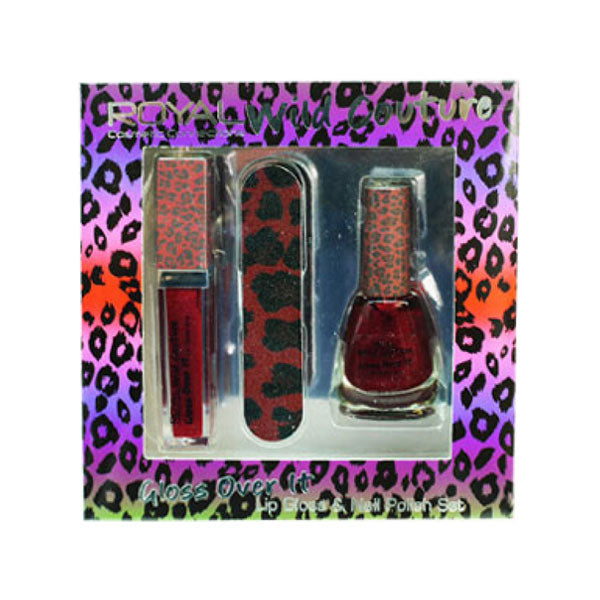 Royal  Wild Couture Gloss Over It Lip Gloss & Nail Polish Set - Red