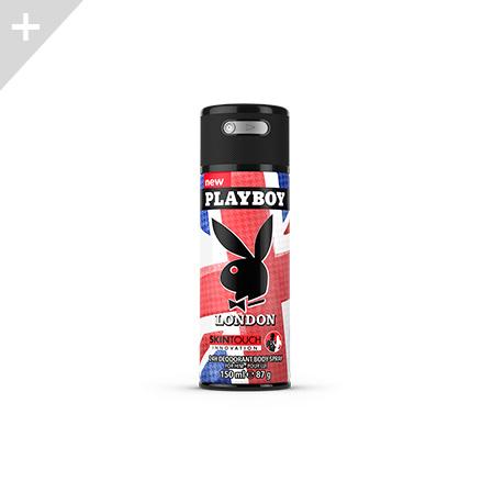 Playboy Men Skin Touch Innovation Deodorant - London  150 ml 