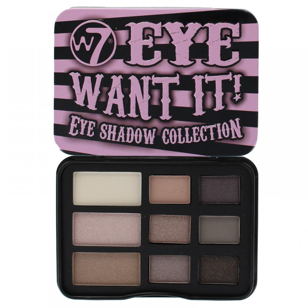 W7 Eye Want It! 9 Colour Eye Shadow Collection Palette